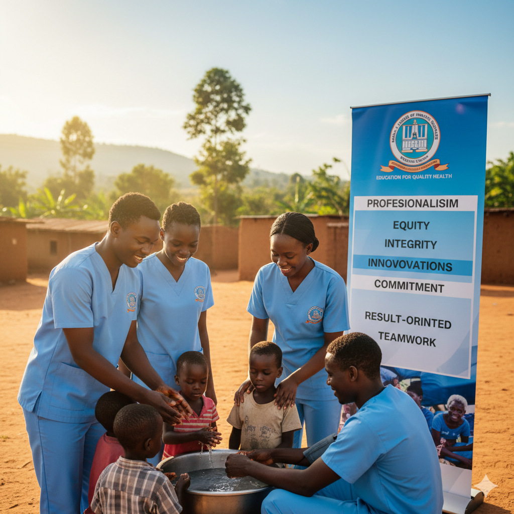 Students on clinical attachment at Mbale hospital